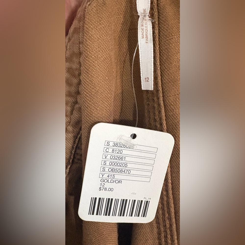 Free People Brown Mini Skirt with Button Detail - Picture 3 of 4